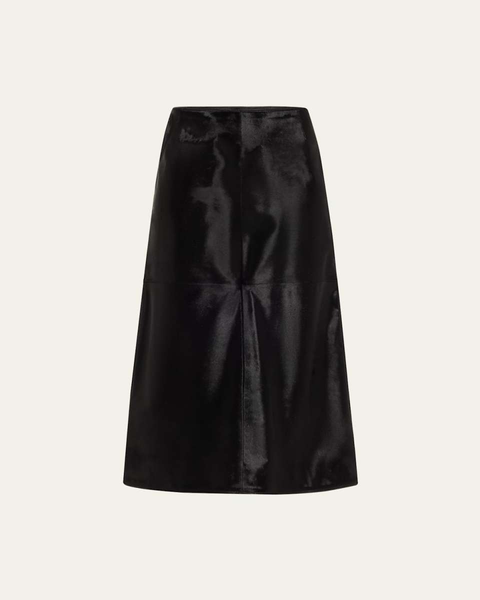 Pony Hair Midi Skirt